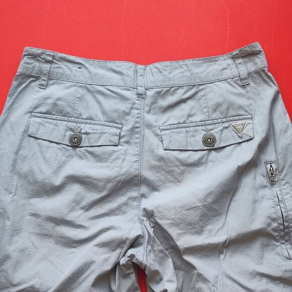 Guess casual flat front short light grey men's size 30 - Picture 3 of 9